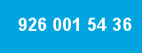 926 001 54 36